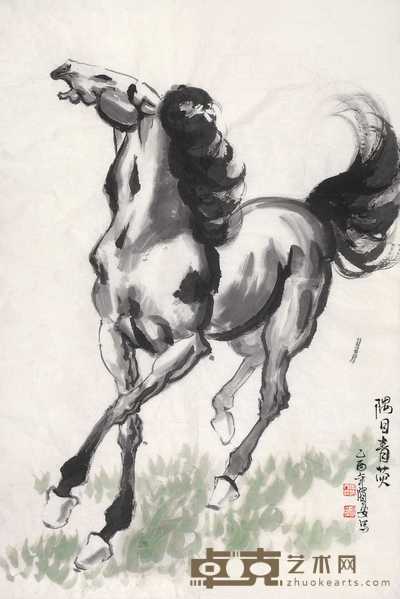 黄贤安 马 镜心 101.5×68cm